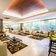 Hotel lobby lounge area at Lohas Residence Sukhumvit